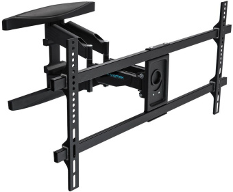 Кронштейн для телевизора Kromax ATLANTIS-65 черный 40"-90" макс.45кг настенный поворотно-выдвижной и наклонный - купить недорого с доставкой в интернет-магазине