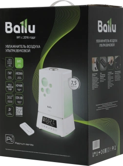 Увлажнитель воздуха Ballu UHB-1100 110Вт (ультразвуковой) белый/зеленый - купить недорого с доставкой в интернет-магазине