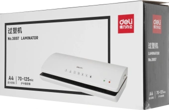 Ламинатор Deli 3897 серый A4 (50-125мкм) 35см/мин - купить недорого с доставкой в интернет-магазине