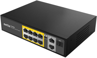 Коммутатор Netis P110GH (L2) 8x100Мбит/с 2x1Гбит/с 1SFP 8PoE 8PoE+ 120W неуправляемый - купить недорого с доставкой в интернет-магазине