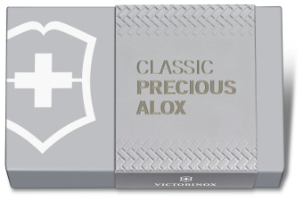 Нож перочинный Victorinox Classic Precious Alox (0.6221.4031G) 58мм 5функц. серый подар.коробка - цена, купить или заказать с доставкой в интернет-магазине Нож перочинный Victorinox Classic Precious Alox (0.6221.4031G) 58мм 5функц. серый подар.коробка - купить недорого с доставкой в интернет-магазине