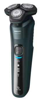 Бритва роторная Philips SkinIQ S5584/50 реж.эл.:3 питан.:аккум. темно-синий - купить недорого с доставкой в интернет-магазине