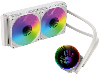 Система водяного охлаждения Bloody BD-LC240ARGB1 ARGB Soc-AM5/AM4/1200/1700/1851 белый 4-pin 22-35dB Al+Cu LCD 260W 1200gr Ret (BD-LC240ARGB1-WH) - купить недорого с доставкой в интернет-магазине