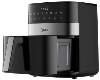 Аэрогриль Midea MAF-CN65E(WB) 6л 1700Вт черный/серебристый - купить недорого с доставкой в интернет-магазине