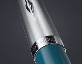 Ручка перьев. Parker 51 Core (CW2123506) Teal Blue CT F сталь нержавеющая подар.кор. кругл. - купить недорого с доставкой в интернет-магазине