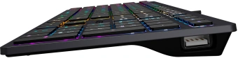Клавиатура A4Tech FX60H серый USB slim LED (FX60H GREY/NEON) кабель 1.5м - купить недорого с доставкой в интернет-магазине