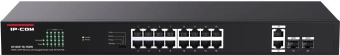 Коммутатор IP-Com G1120P-16-150W (L2) 20x1Гбит/с 2xКомбо(1000BASE-T/SFP) 2SFP 16PoE 135W неуправляемый - купить недорого с доставкой в интернет-магазине