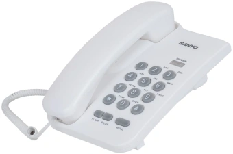 Телефон проводной Sanyo RA-S108W белый - купить недорого с доставкой в интернет-магазине