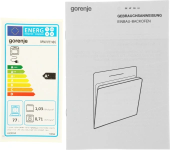 Духовой шкаф Электрический Gorenje BPS6737E14BG черный - купить недорого с доставкой в интернет-магазине