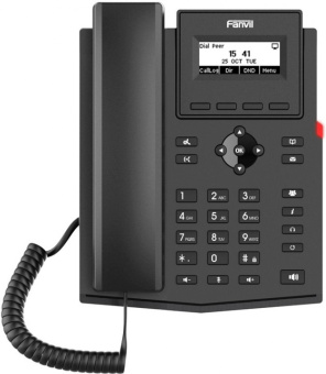 Телефон IP Fanvil X301P черный (упак.:10шт) - купить недорого с доставкой в интернет-магазине
