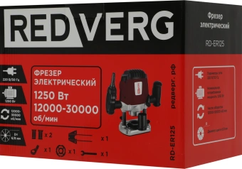Фрезер RedVerg RD-ER125 1250Вт 30000об/мин макс.ход:50мм - купить недорого с доставкой в интернет-магазине