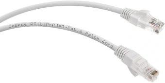 Патч-корд Cabeus PC-UTP-RJ45-CAT.6-2M-WH-LSZH U/UTP RJ-45 вил.-вилка RJ-45 кат.6 2м белый LSZH - купить недорого с доставкой в интернет-магазине