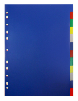 Разделитель индексный Бюрократ ID116E A4 пластик 12 индексов цветные разделы - купить недорого с доставкой в интернет-магазине