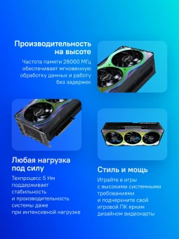 Видеокарта Palit PCI-E RTX5090 GAMEROCK OC NVIDIA GeForce RTX 5090 32Gb 512bit GDDR7 2017/28000 HDMIx1 DPx3 HDCP Ret - купить недорого с доставкой в интернет-магазине