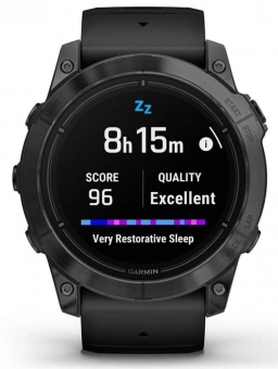 Смарт-часы Garmin Epix Pro gen.2 51мм 1.4" AMOLED корп.серый рем.черный (010-02804-21) - купить недорого с доставкой в интернет-магазине
