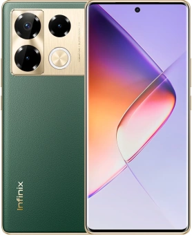 Смартфон Infinix X6850 Note 40 Pro 256Gb 12Gb зеленый моноблок 3G 4G 2Sim 6.78" 1080x2436 Android 14 108Mpix 802.11 a/b/g/n/ac NFC GPS GSM900/1800 GSM1900 TouchSc Protect FM - купить недорого с доставкой в интернет-магазине