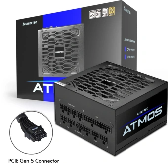 Блок питания Chieftec ATX 850W Atmos CPX-850FC 80+ gold (20+4pin) APFC 120mm fan 9xSATA Cab Manag RTL - купить недорого с доставкой в интернет-магазине