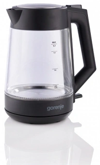 Чайник электрический Gorenje K17OGP 1.7л. черный корпус: стекло - купить недорого с доставкой в интернет-магазине