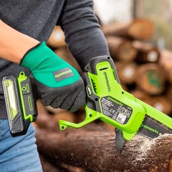 Цепная пила Greenworks G24MCS10 аккум. 200Вт дл.шины:4"(10cm) (2008207) - купить недорого с доставкой в интернет-магазине