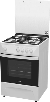 Плита Газовая Darina ADA 1002 W белый (стеклянная крышка) реш.чугун - купить недорого с доставкой в интернет-магазине
