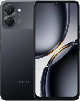 Смартфон Tecno Spark Go 3 128Gb 4Gb черный моноблок 3G 4G 2Sim 6.75" 720x1600 Android 15 13Mpix 802.11 a/b/g/n/ac NFC GPS GSM900/1800 Protect microSD max1024Gb - купить недорого с доставкой в интернет-магазине