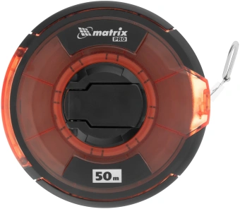Рулетка геодезическая Matrix 31282 дл.полотна 50м изм.шкала в см зацеп простой красный/черный - купить недорого с доставкой в интернет-магазине