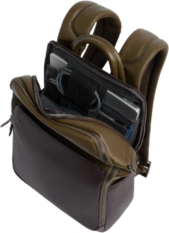 Рюкзак мужской Piquadro Black Square CA6503B3/VETM хаки натур.кожа - купить недорого с доставкой в интернет-магазине