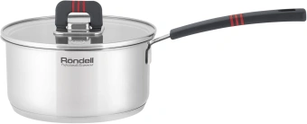 Ковш Rondell Stripes RDS-1635 2л. d=18см (с крышкой) стальной - цена, купить или заказать с доставкой в интернет-магазине Ковш Rondell Stripes RDS-1635 2л. d=18см (с крышкой) стальной - купить недорого с доставкой в интернет-магазине
