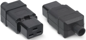 Вилка Cabeus IEC-320-C19 черный - купить недорого с доставкой в интернет-магазине