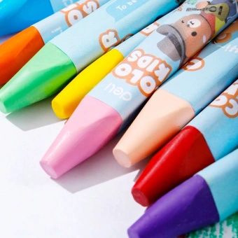 Восковые мелки Deli EC221-24 Color Kids трехгр. 24цв. (24шт) дл.75мм д.11мм картон.кор./европод. - купить недорого с доставкой в интернет-магазине