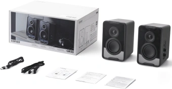 Колонки Edifier QR30 2.0 черный 30Вт - купить недорого с доставкой в интернет-магазине