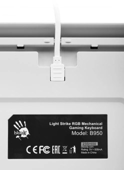 Клавиатура A4Tech Bloody B950 механическая серый/черный USB for gamer LED (B950) - купить недорого с доставкой в интернет-магазине