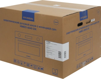 Духовой шкаф Электрический Hyundai HMEO 6540 DX черный - купить недорого с доставкой в интернет-магазине