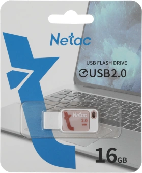 Флеш Диск Netac 16GB UA31 NT03UA31N-016G-20PK USB2.0 розовый - купить недорого с доставкой в интернет-магазине