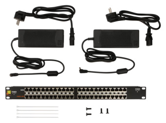 Патч-панель Lanmaster LAN-PP24-POE/A2 19" 1U 24xRJ45 кат.5E - купить недорого с доставкой в интернет-магазине