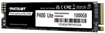 Накопитель SSD Patriot PCIe 4.0 x4 1TB P400LP1KGM28H P400 Lite M.2 2280 - купить недорого с доставкой в интернет-магазине