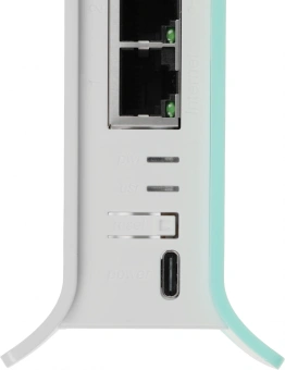Роутер беспроводной MikroTik hAP ax lite (L41G-2AXD) AX600 10/100/1000BASE-TX голубой - купить недорого с доставкой в интернет-магазине