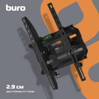 Кронштейн для телевизора Buro TL1S черный 15"-48" макс.25кг настенный наклон - купить недорого с доставкой в интернет-магазине