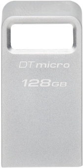 Флеш Диск Kingston 128GB DataTraveler Micro DTMC3G2/128GB USB3.2 серебристый - купить недорого с доставкой в интернет-магазине