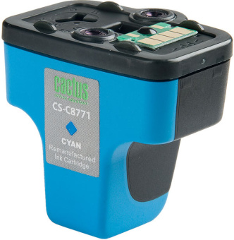Картридж струйный Cactus CS-C8771 №177 голубой (11.4мл) для HP PS 3213/3313/8253/C5183/C6183/C6283/C7183/C7283/C8183/D7163/D7263/D7363/D7463 с чипом - купить недорого с доставкой в интернет-магазине