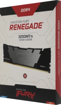 Память DDR4 32GB 3200MHz Kingston KF432C16RB2/32 Fury Renegade Black RTL Gaming PC4-25600 CL16 DIMM 288-pin 1.35В dual rank с радиатором Ret - купить недорого с доставкой в интернет-магазине