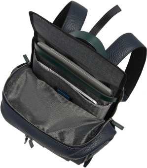 Рюкзак Piquadro Materia CA7263W151/BLUVE синий/зеленый натур.кожа - купить недорого с доставкой в интернет-магазине
