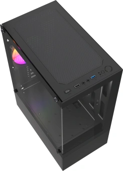 Корпус Accord ACC-285-02B черный без БП mATX 5x120mm 1xUSB2.0 1xUSB3.0 audio - купить недорого с доставкой в интернет-магазине