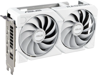 Видеокарта Asus PCI-E 5.0 DUAL-RX9060XT-16G-WHITE AMD Radeon RX 9060XT 16Gb 128bit GDDR6 2550/20000 HDMIx1 DPx2 HDCP Ret - купить недорого с доставкой в интернет-магазине