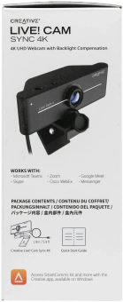 Камера Web Creative Live! Cam 4K VF0990 черный 8Mpix (3840x2160) USB2.0 с микрофоном (73VF099000000) - купить недорого с доставкой в интернет-магазине