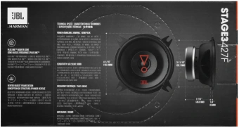 Колонки автомобильные JBL Stage3 427F 150Вт 90дБ 3Ом 10см (4дюйм) (ком.:2кол.) коаксиальные двухполосные - купить недорого с доставкой в интернет-магазине