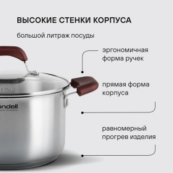 Набор посуды Rondell Bojole RDS-824 8 предметов - купить недорого с доставкой в интернет-магазине