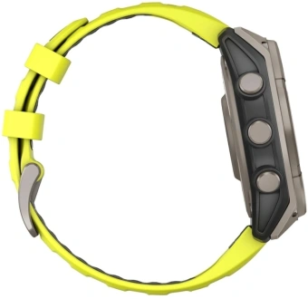 Смарт-часы Garmin Fenix 8 Solar 51мм 1.4" MIP корп.серебристый рем.желтый (010-02907-21) - купить недорого с доставкой в интернет-магазине