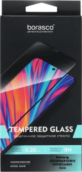 Защитное стекло для экрана BoraSCO 39688 черный для Samsung Galaxy A02/A02s/A12/M12/A03/A03s/A03 Core 1шт. - купить недорого с доставкой в интернет-магазине