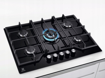 Газовая варочная поверхность Electrolux KGG75362K черный - купить недорого с доставкой в интернет-магазине